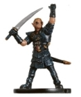 D&D Miniatures - Click to view the stats for Half-Elf Hexblade Miniature