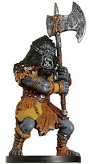 D&D Miniatures - Click to view the stats for Mountain Orc Miniature