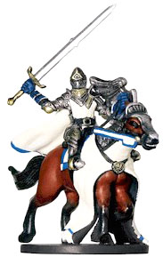 D&D Miniatures - Click to view the stats for Mounted Paladin Miniature