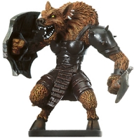 D&D Miniatures - Click to view the stats for Demonic Gnoll Priestess Miniature