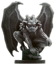 D&D Miniatures - Click to view the stats for Earth Elemental Gargoyle Miniature