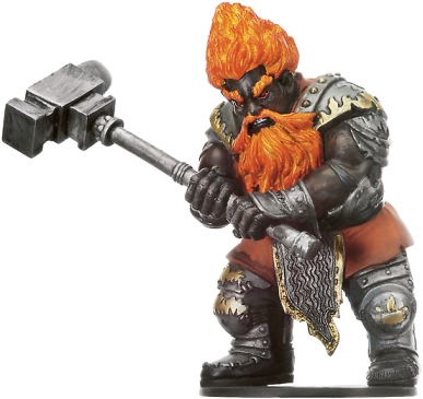 D&D Miniatures - Click to view the stats for Fire Giant Forgepriest Miniature