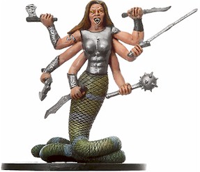 D&D Miniatures - Click to view the stats for Marilith Miniature