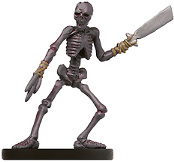 D&D Miniatures - Click to view the stats for Boneshard Skeleton Miniature