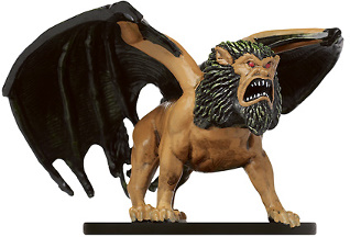 D&D Miniatures - Click to view the stats for Manticore Sniper Miniature