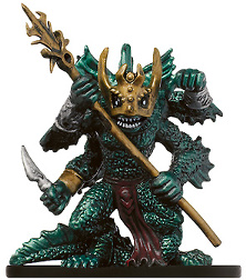 D&D Miniatures - Click to view the stats for Sahuagin Baron Miniature