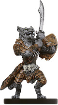 D&D Miniatures - Click to view the stats for Werewolf Champion Miniature
