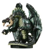 D&D Miniatures - Click to view the stats for Black Dragon (Young) Miniature