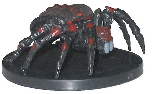 D&D Miniatures - Click to view the stats for Large Monstrous Spider Miniature