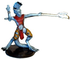 D&D Miniatures - Click to view the stats for Silver Sorcerer Miniature