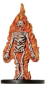 D&D Miniatures - Click to view the stats for Burning Skeleton Miniature