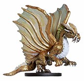 D&D Miniatures - Click to view the stats for Gold Dragon Miniature