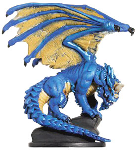 D&D Miniatures - Click to view the stats for Large Blue Dragon Miniature