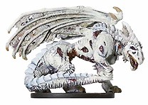 D&D Miniatures - Click to view the stats for Zombie White Dragon Miniature