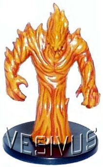 D&D Miniatures - Click to view the stats for Large Fire Elemental Miniature