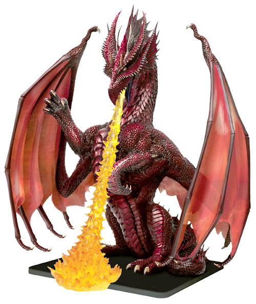 D&D Miniatures - Click to view the stats for Colossal Red Dragon Miniature