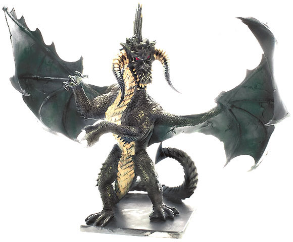 D&D Miniatures - Click to view the stats for Gargantuan Black Dragon Miniature