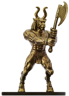D&D Miniatures - Click to view the stats for Brass Golem Miniature