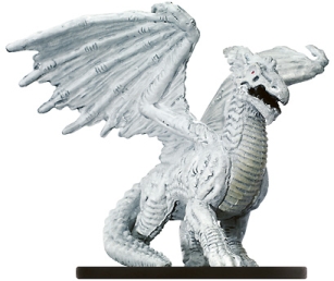 D&D Miniatures - Click to view the stats for Large White Dragon Miniature