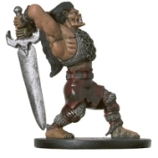 D&D Miniatures - Click to view the stats for Half-Ogre Barbarian Miniature