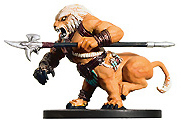 D&D Miniatures - Click to view the stats for Wemic Barbarian Miniature