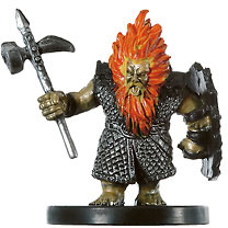 D&D Miniatures - Click to view the stats for Azer Fighter Miniature