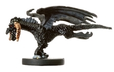 D&D Miniatures - Click to view the stats for Small Black Dragon Miniature