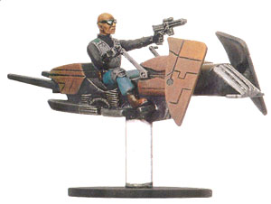 Star Wars Miniature - Dark Hellion Marauder on Swoop Bike, #26 - Uncommon