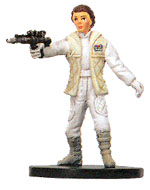 Star Wars Miniature - Princess Leia, Hoth Commander, #9 - Rare