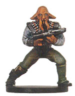 Star Wars Miniature - Quarren Bounty Hunter, #45 - Common