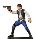 Star Wars Miniature - Han Solo, #7 - Rare