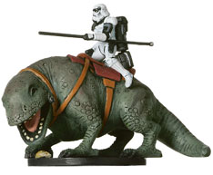 Star Wars Miniature - Sandtrooper on Dewback, #40 - Very Rare